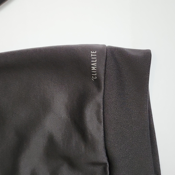 Adidas Kids Essential Black 3 Stripe Tracksuit Top - Picture 6 of 8